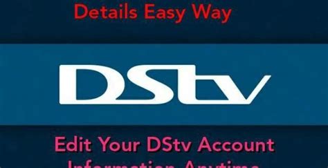 change dstv account details